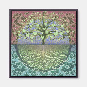 Baum des Lebenswissens und Liebe Magnet