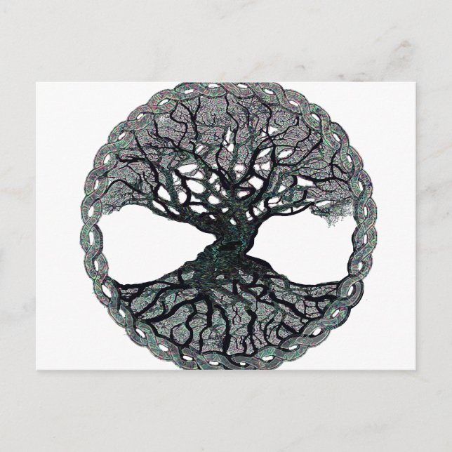 Baum des Lebenszirkels Postkarte (Vorderseite)