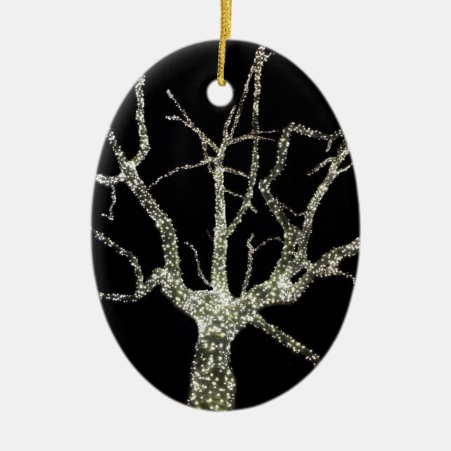 'Baum des Lichts' Schmuck Keramikornament (Vorne)
