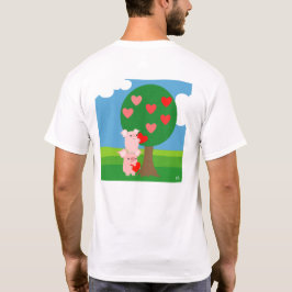 Baum des T - Shirt der Liebe (Design auf der Rücks