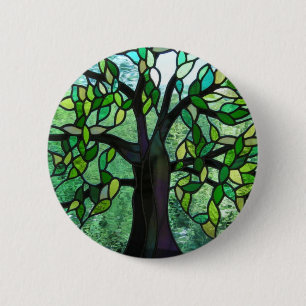Baum des Verzauberungs-Abzeichens Button