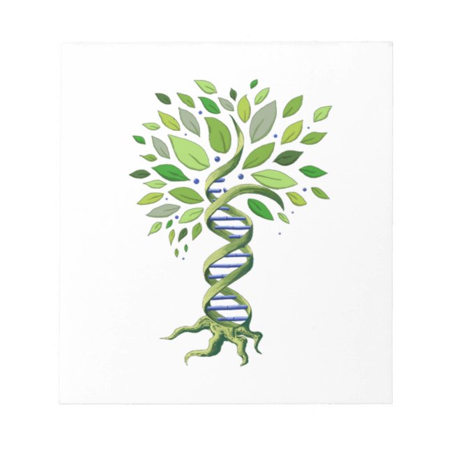 Baum DNA Genetik Biologie Umwelt Notizblock (Vorderseite)