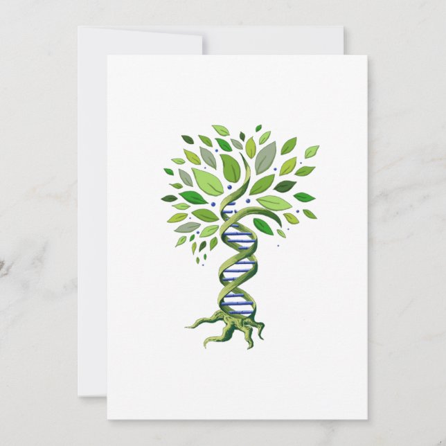 Baum DNA Genetik Biologie Umwelt Save The Date (Vorderseite)