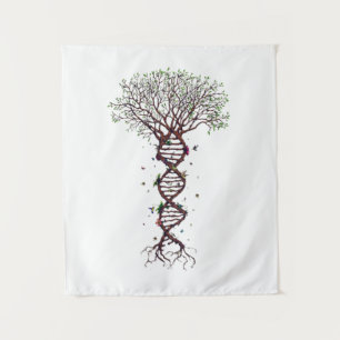 Baum DNA Genetik Biologie Umwelt Wandteppich