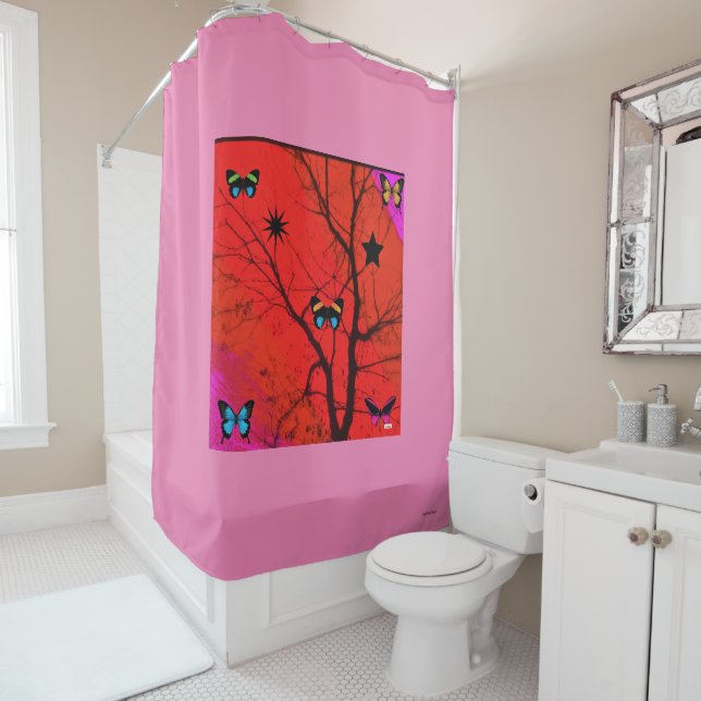 Baum Duschvorhang (Beispiel)