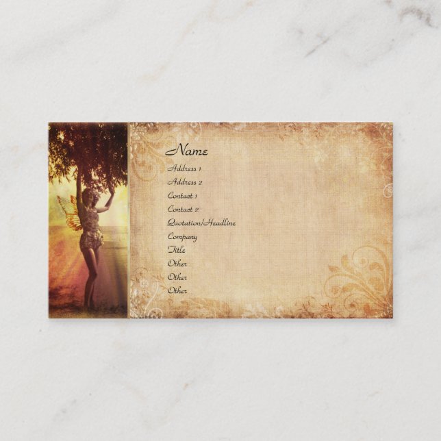 Baum-Fee Visitenkarte (Vorderseite)