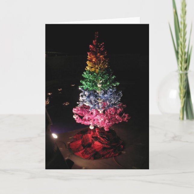 Baum Feiertagskarte (Vorderseite)