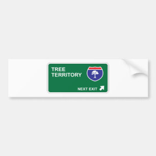 Baum-folgender Ausgang Autoaufkleber