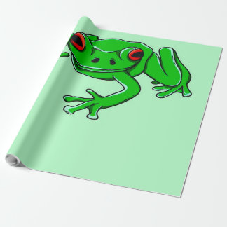 Baum Frog Grüner Amphibienfrosch Wildtierrübe Geschenkpapier