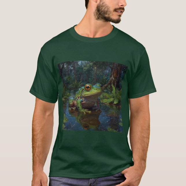 Baum Frog in einer Wildtierwelt-Szene T-Shirt (Vorderseite)