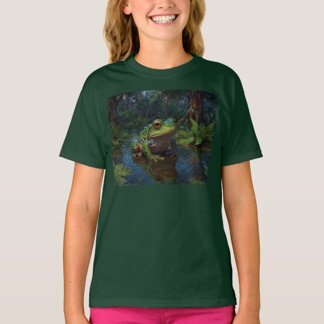 Baum Frog in einer Wildtierwelt-Szene T-Shirt (Vorderseite)