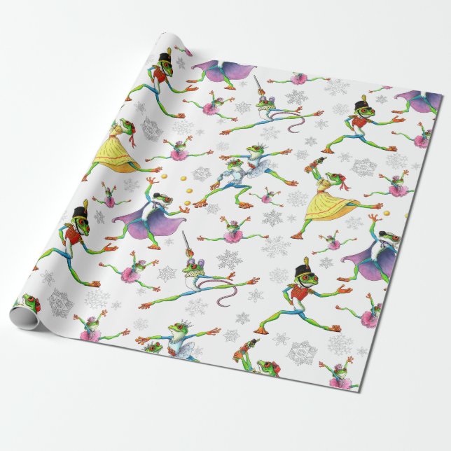 Baum Frog Nutcracker Ballet Geschenkpapier (Ungerollt)