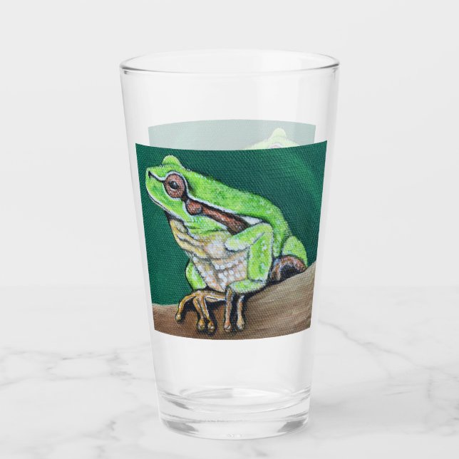 Baum Frog Painting Glas (Vorderseite)