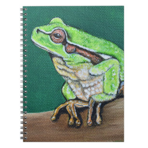 Baum Frog Painting Notizblock