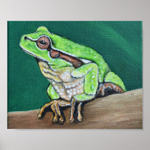 Baum Frog Painting Poster