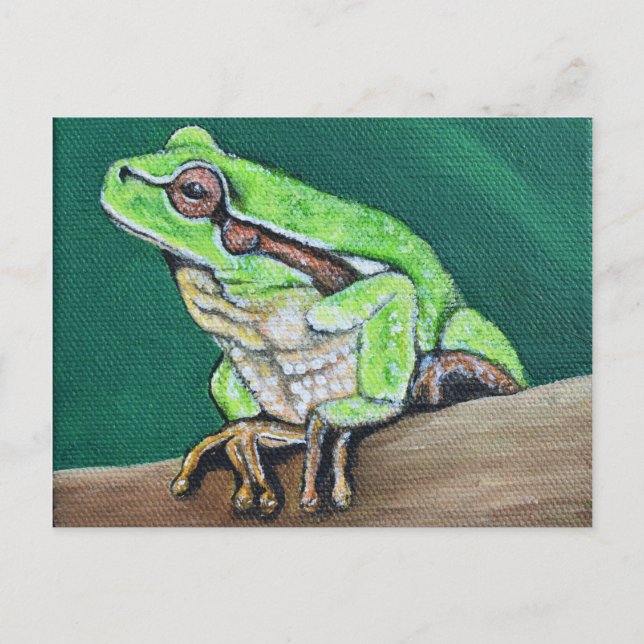 Baum Frog Painting Postkarte (Vorderseite)