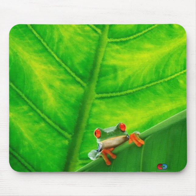 Baum-Frosch #1 Mousepad (Vorne)