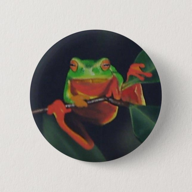 Baum-Frosch Button (Vorderseite)
