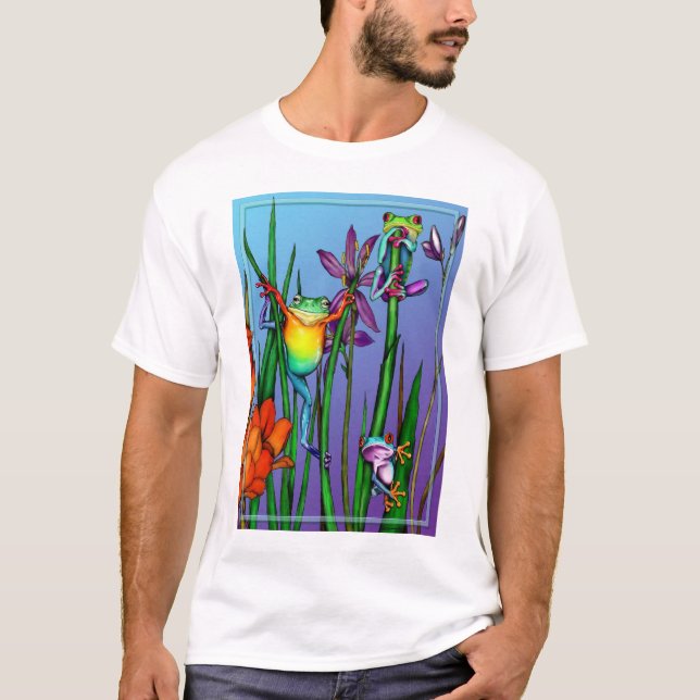 Baum-Frosch-Garten T-Shirt (Vorderseite)
