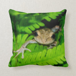Baum-Frosch Kissen