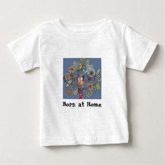 Baum, Geboren bei Zuhause Baby T-shirt