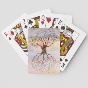 Baum gegen den Himmel Spielkarten