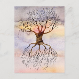 Baum gegen Himmel Postkarte