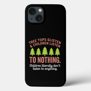 Baum glänzen und Kinder hören nichts lehren Case-Mate iPhone Hülle