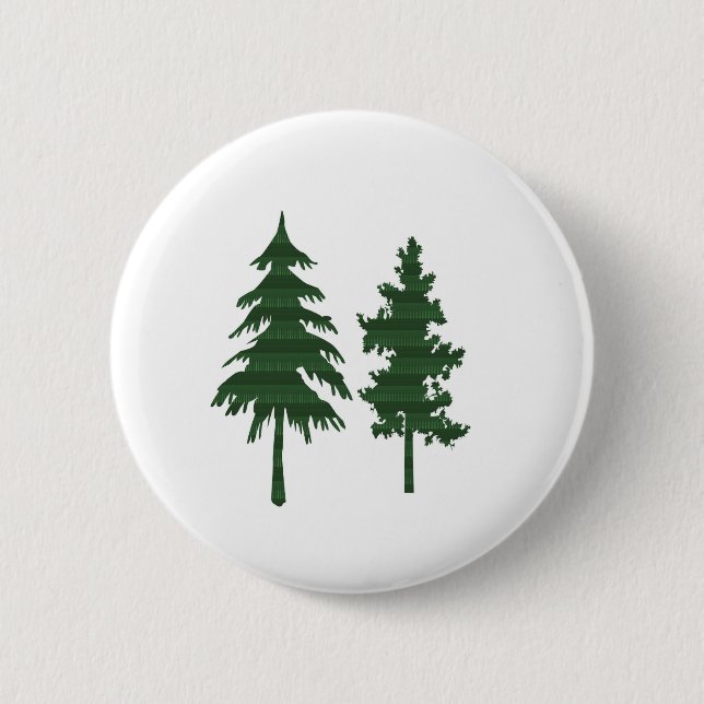BAUM grünes wildes Umwelt-Dschungel-Holz NVN712 Button (Vorderseite)