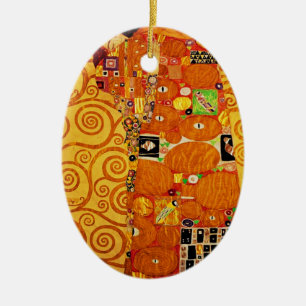 Baum Gustav Klimt Nouveau Keramikornament