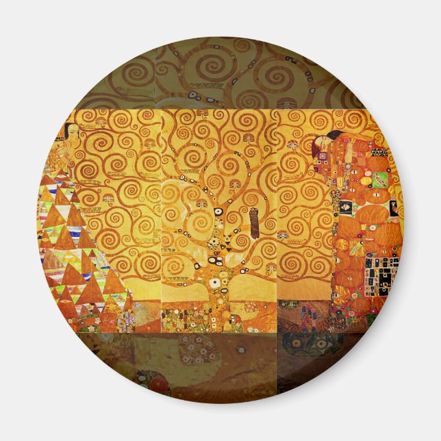 Baum Gustav Klimt Nouveau Magnet (Vorne)
