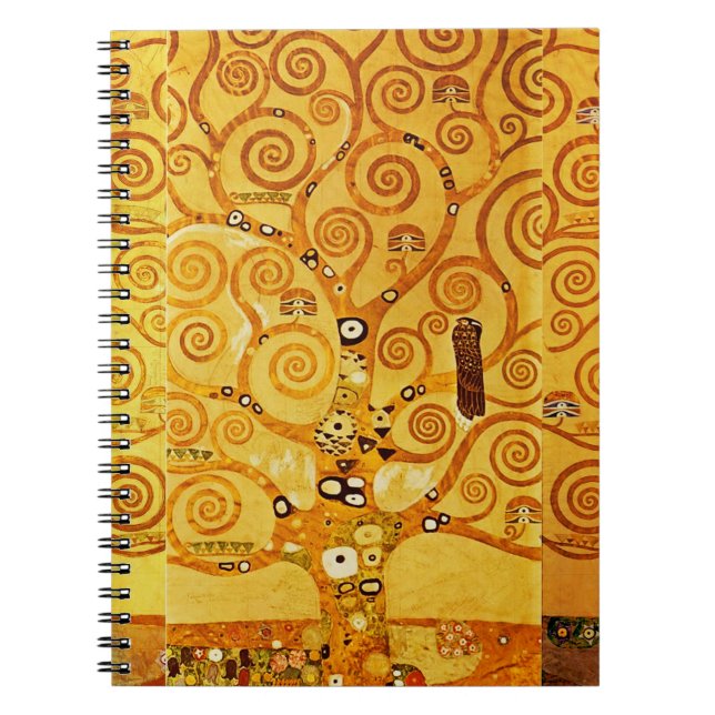 Baum Gustav Klimt Nouveau Notizblock (Vorderseite)