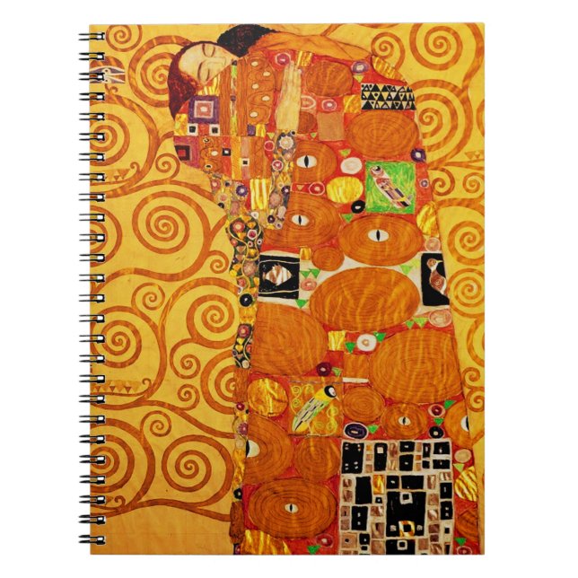 Baum Gustav Klimt Nouveau Notizblock (Vorderseite)