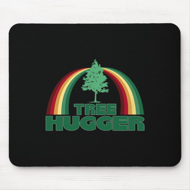 Baum Hugger Earth Day Tree Environmental Protectio Mousepad (Vorne)