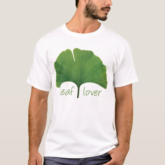 Baum Hugger, Leaf Lover - Ginkgo T-Shirt (Vorderseite)