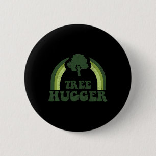 Baum Hugger Vintag Retro Natur Umweltohr Button