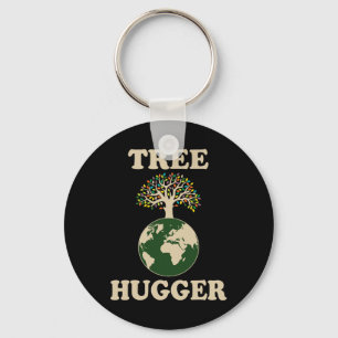 Baum Hugger Vintag Retro Natur Umweltohr Schlüsselanhänger