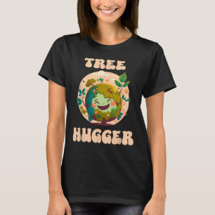 Baum Hugger Vintag Retro Natur Umweltohr T-Shirt