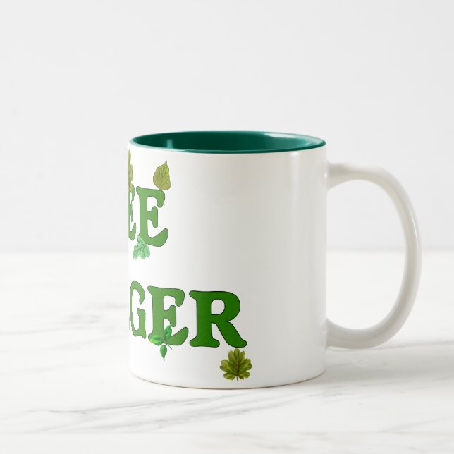 Baum Hugger Zweifarbige Tasse (Rechts)