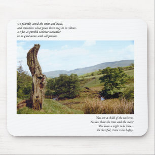 Baum im Peak District Desiderata Mousepad