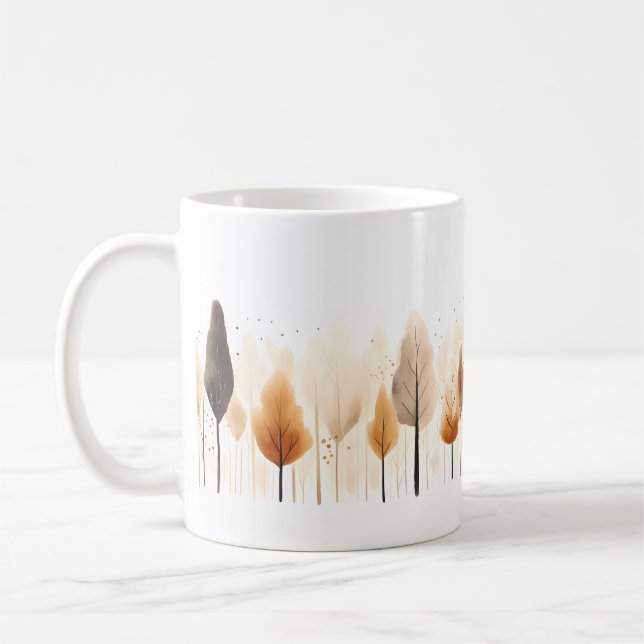 Baum im Pinselstil Kaffeetasse (Links)