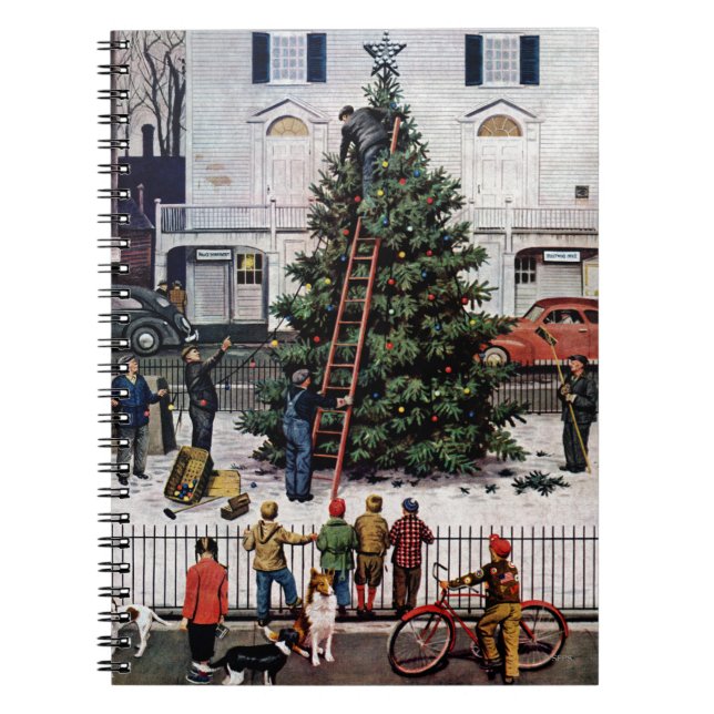 Baum im Rathausplatz Notizblock (Vorderseite)