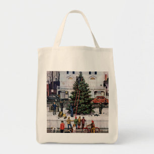 Baum im Rathausplatz Tragetasche