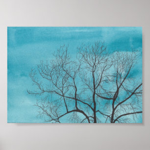 Baum im Winter Poster