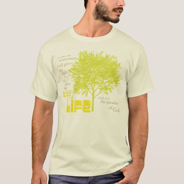 Baum Lebendes Bio christlichen Scripture-T - Shirt (Vorderseite)