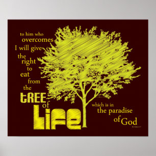 Baum Lebendes christlichen Poster