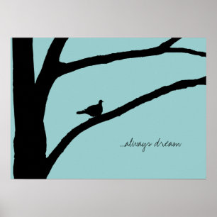 Baum mit Bird Poster