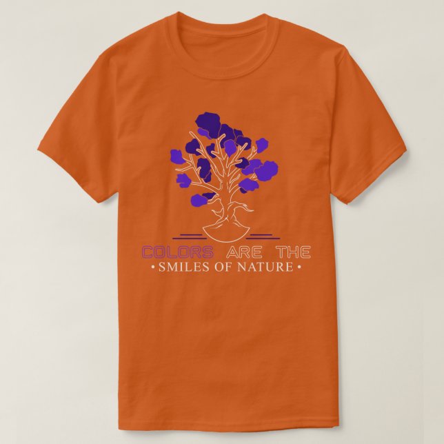 Baum mit blauen Blüten T-Shirt (Design vorne)