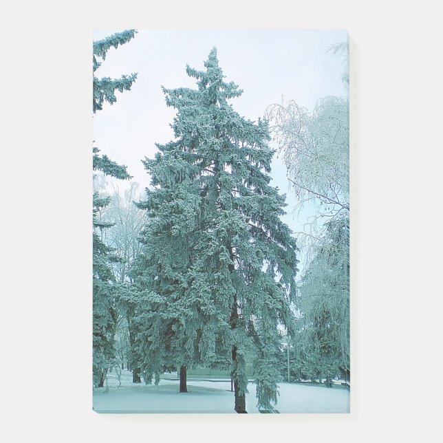 Baum mit Eis Post-it Klebezettel (Vorderseite)