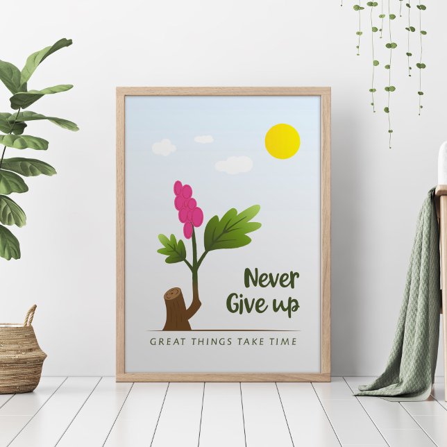 Baum mit motivierend Text. Poster (Von Creator hochgeladen)